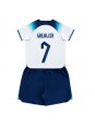 Anglie Jack Grealish #7 Domácí dres pro děti MS 2022 Krátký Rukáv (+ trenýrky)